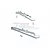 GPM Grey Silver Aluminium Front & Rear Chassis Brace Set MAF016FR-GS