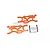 GPM Orange Aluminium Rear Lower Suspension Arms Set MAM056-OR