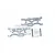 GPM Silver-Grey Aluminium Rear Lower Suspension Arms Set MAM056-GS
