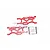 GPM Red Aluminium Rear Lower Suspension Arms Set MAM056-R