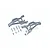 GPM Silver-Grey Aluminium Front Lower Suspension Arms Set MAM055-GS