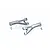 GPM Grey Silver Aluminium Front Upper Suspension Arms 2Pcs w/ Hardware MAF054-GS