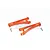 GPM Orange Aluminium Front Upper Suspension Arms 2Pcs w/ Hardware MAM054-OR
