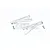 GPM Silver Aluminium Front Upper Suspension Arms 2Pcs w/ Hardware MAM054-S