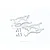 GPM Silver Aluminium Rear Lower Suspension Arms Set MAF056-S