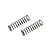 Kyosho White Big Bore Shock Springs (Medium Soft) 2Pcs XGS012
