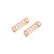 Two orange Kyosho RC shock springs positioned side-by-side on a white background.