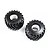 Losi 2.6/3.6" BKT Firm Monster Truck Tyres w/ Foam Inserts 2Pcs LOS43031