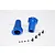 GPM Blue Aluminium Straight Axle Adaptor 2Pcs w/ Hardware WR022N-B