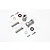 GPM Grey Silver Aluminium 12mm Wheel Hex +23mm Adapters 2Pcs w/ Hardware RR010/235-GS