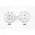 GPM Silver Aluminium +1mm Brake Disc Wheel Hexes 2Pcs w/ Pins UDR010D+1MM-S