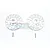 GPM Silver Aluminium +3mm Brake Disc Wheel Hexes 2Pcs w/ Pins UDR010D+3MM-S