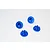 GPM Blue Aluminium 22mm Wheel Cone Nuts 4Pcs TXM005N-B