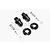 GPM Black Aluminium 12mm to 17mm Wheel Hex Adapters 2Pcs TRX410/17X19-BK