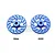 GPM Blue Aluminium 12mm Brake Disc Wheel Hex +1mm Adapters 2Pcs w/ Pins GT010D+1MM-B