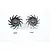 GPM Black & Silver Aluminium 12mm Brake Disc Wheel Hex +3mm Adapters 2Pcs w/ Pins SCX2010D+3MM-BK