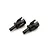 Two dark grey metal differential outdrive cups for Kyosho RC cars, shown against a white background.