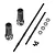 Axial AR60 OCP Full Width Axle Adapter Set - AXIC0832 AX31290