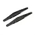 Two black plastic rear trailing arms for a Losi Super Baja Rey RC car, shown against a white background.
