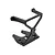 A black plastic rear bumper for an HPI Racing RC vehicle, featuring a cage-like design with a central circular logo.