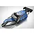 Rovan Black Steel Baja Roll Cage w/ Painted Blue Panels, LED Light Bar & Black Rear Wing 8523122