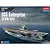 Academy 1/600 scale USS Enterprise CVN-65 plastic model kit box art showing the aircraft carrier at sea.