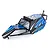 Rovan Black Steel GT Sand Rail Baja Roll Cage w/ Painted Blue Panels, LED Light Bar & Spare Tyre Mount 8523112
