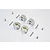 GPM Silver Aluminium 14mm Wheel Hex +11mm Adapters 4Pcs HEX1411-S