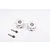 Two silver GPM Racing 12mm wheel hex adapters with 10mm extension and two matching metal pins on a white background.