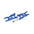 GPM Blue Aluminium Rear Lower Suspension Arms 2Pcs w/ Hardware LU4056-B