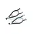 GPM Black Aluminium Front Upper Suspension Arms 2Pcs MAV054-BK