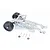 GPM Silver Aluminium Wheelie Bar w/ Wing Mount MAO040R-S