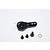 A black aluminium 24T servo horn from GPM Racing, shown with three small black screws and a silver washer on a white background.
