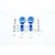 GPM Blue Aluminium 25T Servo Horn w/ Built-In Servo Saver ER2025TSH-B
