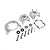 Rovan Silver Aluminium Complete 71cc 2 Stroke 4 Bolt Crankcase w/ Bearings & Seals 67069