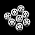 Yeah Racing Front Plastic Narrow Rim Set For 1/28 Kyosho Mini-Z AWD - White WL-0145WH