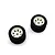 Kyosho Rear Foam Tyres w/ White Rims 2Pcs EFTH005W