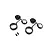 Kyosho 1.9" Rims - Black w/ screws 2Pcs OLH001BK