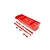 Kyosho 210mm Rear Wing Set - Fluro Red IF491KR