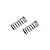 Kyosho White Big Bore Shock Springs (Medium Soft) 2Pcs XGS002