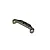 A grey metal front upper suspension holder for a Kyosho RC car, featuring mounting holes and a machined design.