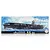 Fujimi 1/700 scale model kit box art for the Imperial Japanese Navy aircraft carrier Hiryu, featuring a painting of the ship at sea.