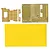 Fujimi detail-up parts for Chibimaru Ship Kaga, including a wooden deck sticker sheet, a photo-etched metal fret, and a separate wooden deck component.