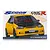 Product box for a Fujimi 1/24 scale Spoon Civic Type R EK9 plastic model kit featuring a yellow and black Honda Civic.