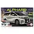 Product box for a Fujimi 1/24 scale Toyota Alphard GF3.5L plastic model kit, featuring an illustration of the silver van against a night city skyline.