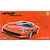 Fujimi 1/24 scale Ferrari 458 Italia plastic model kit box art showing a red sports car on an orange background.