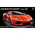 Box art for a Fujimi 1/24 scale Lamborghini Aventador LP 700-4 plastic model kit featuring a bright orange sports car against a black background.