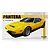 Fujimi 1/24 scale De Tomaso Pantera plastic model kit box art featuring a yellow sports car illustration.