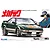 Box art for a Fujimi 1/24 scale Toyota AW11 MR2 model kit featuring a green and silver car and an anime character.