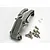 Traxxas aluminium engine mount set with included screws and washers on a white background.